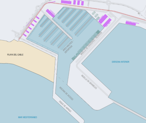Estudio de vialibilidad de la construcción y explotación de la nueva dársena deportiva del Puerto de Motril