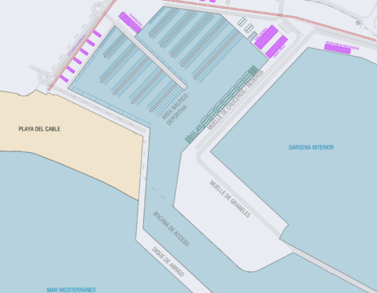 Estudio de vialibilidad de la construcción y explotación de la nueva dársena deportiva del Puerto de Motril